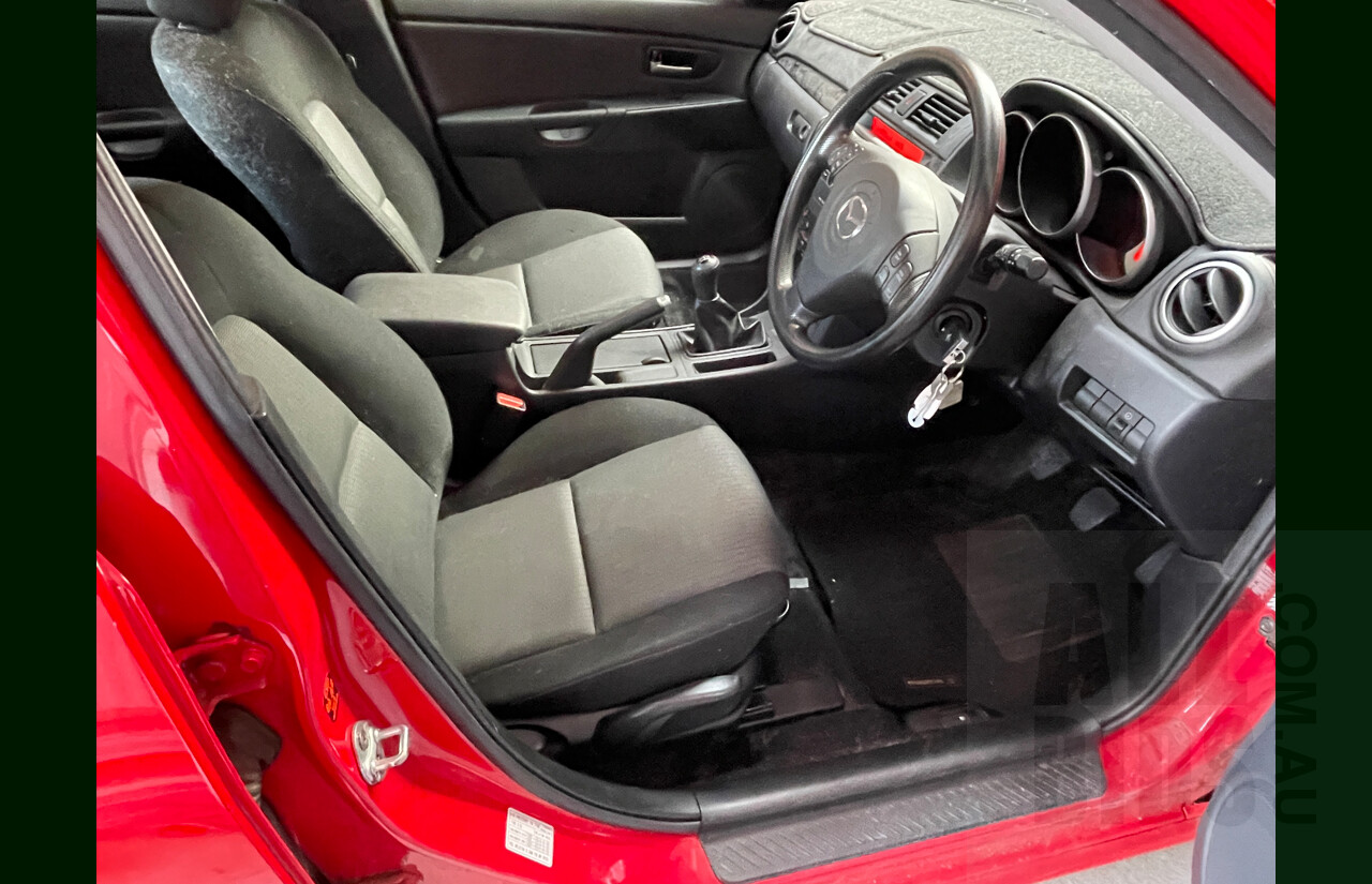 2/2008 Mazda Mazda3 MAXX Sport BK MY08 4d Sedan Red 2.0L