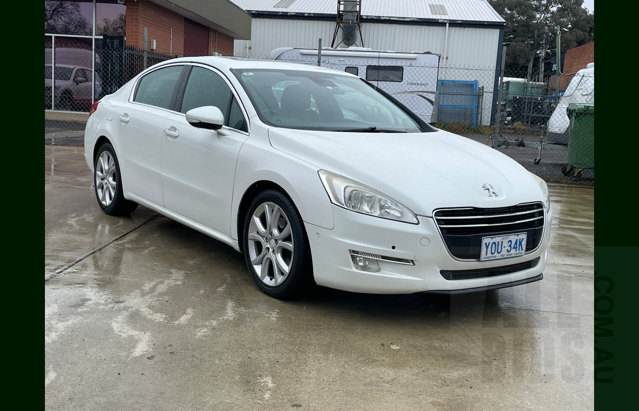 8/2012 Peugeot 508 Allure HDi  4d Sedan White 2.0L
