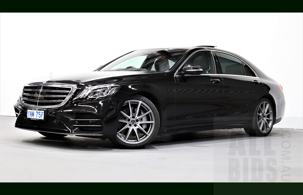 2/2019 Mercedes-Benz S450 L V222 4d Sedan Obsidian Black 3.0L Twin Turbo