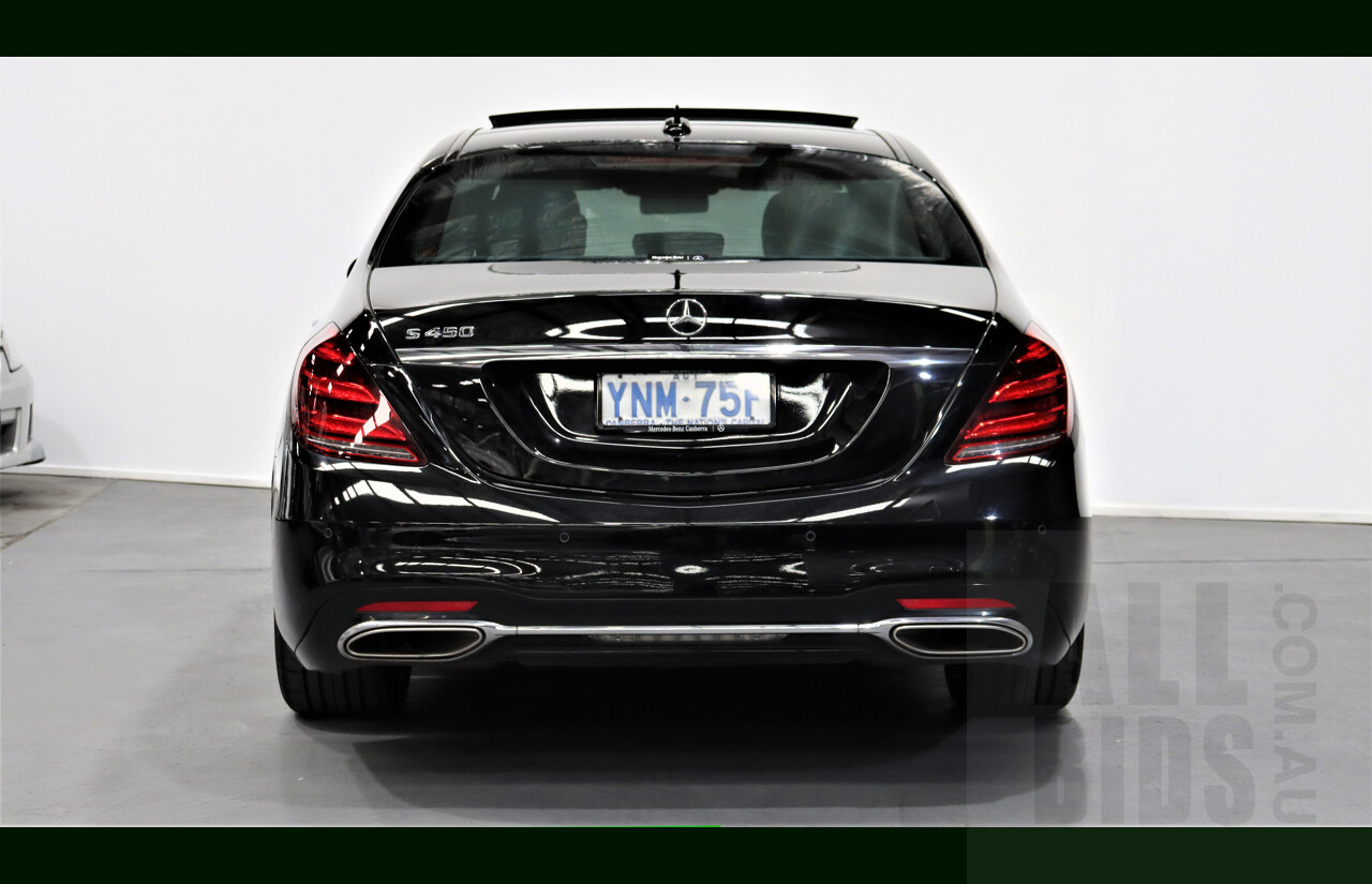 2/2019 Mercedes-Benz S450 L V222 4d Sedan Obsidian Black 3.0L Twin Turbo