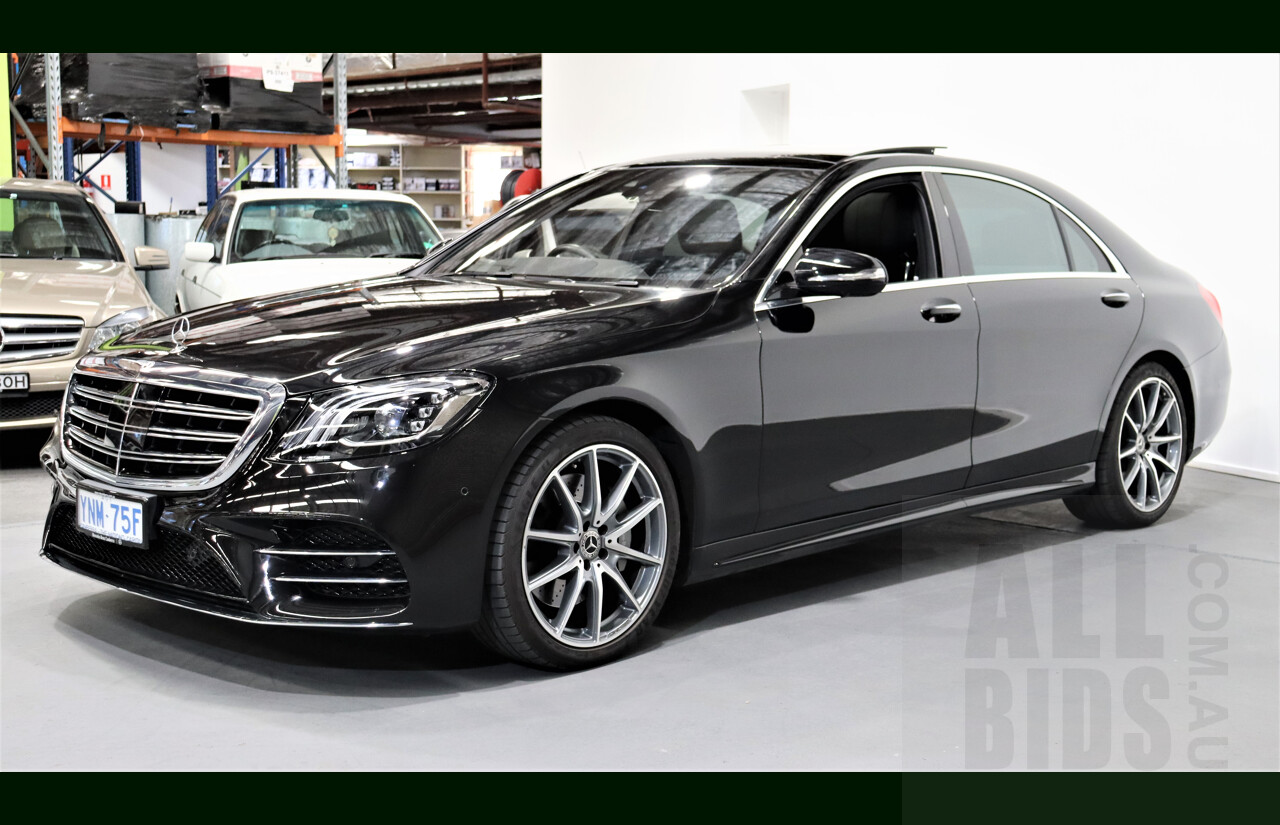 2/2019 Mercedes-Benz S450 L V222 4d Sedan Obsidian Black 3.0L Twin Turbo