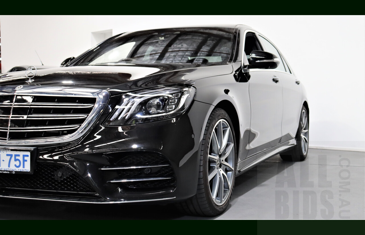 2/2019 Mercedes-Benz S450 L V222 4d Sedan Obsidian Black 3.0L Twin Turbo