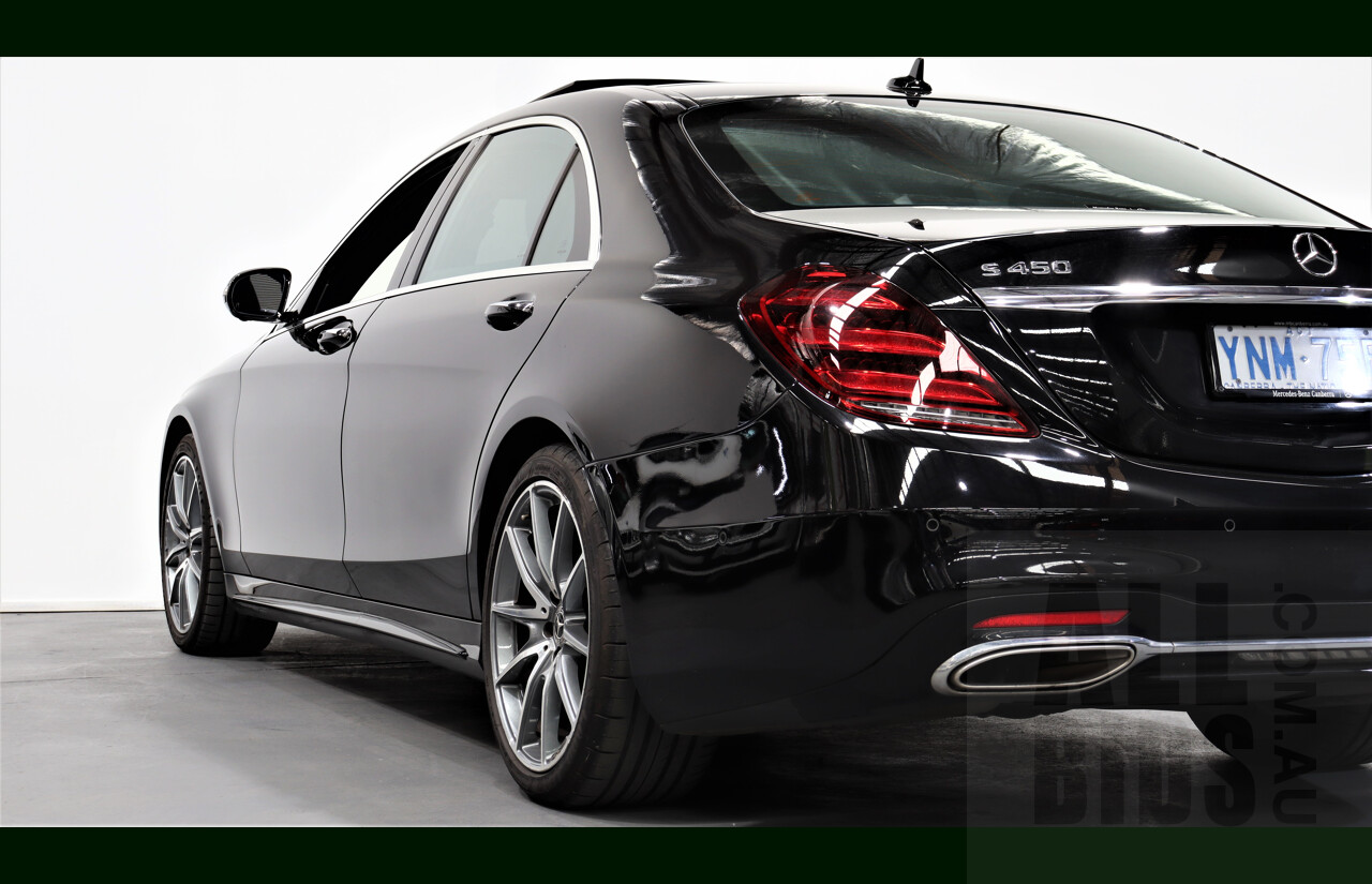 2/2019 Mercedes-Benz S450 L V222 4d Sedan Obsidian Black 3.0L Twin Turbo