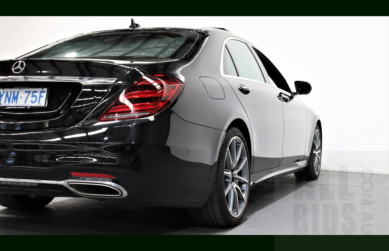 2/2019 Mercedes-Benz S450 L V222 4d Sedan Obsidian Black 3.0L Twin Turbo