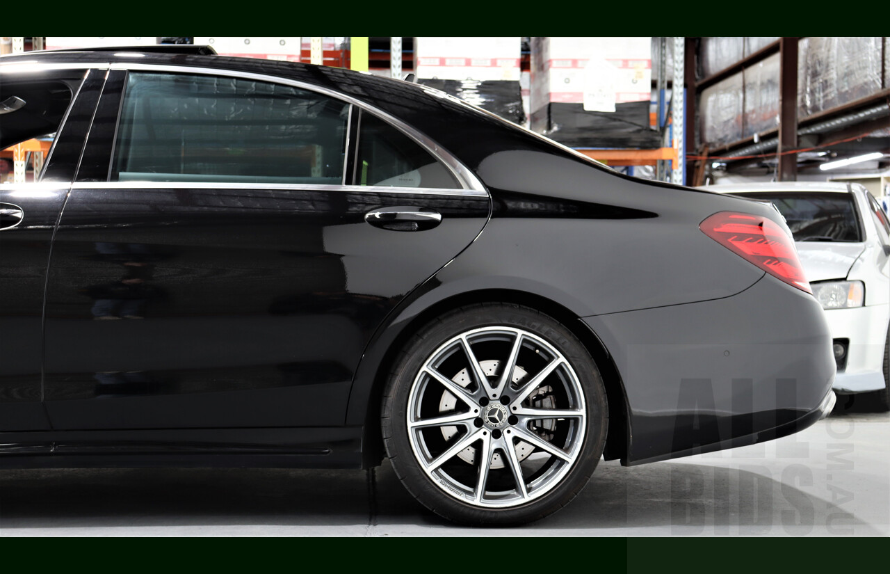 2/2019 Mercedes-Benz S450 L V222 4d Sedan Obsidian Black 3.0L Twin Turbo