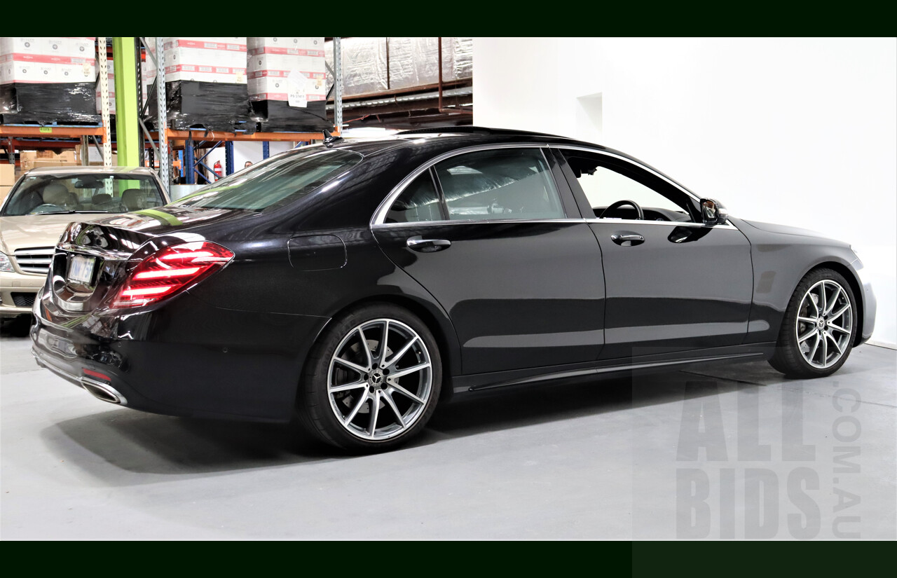 2/2019 Mercedes-Benz S450 L V222 4d Sedan Obsidian Black 3.0L Twin Turbo