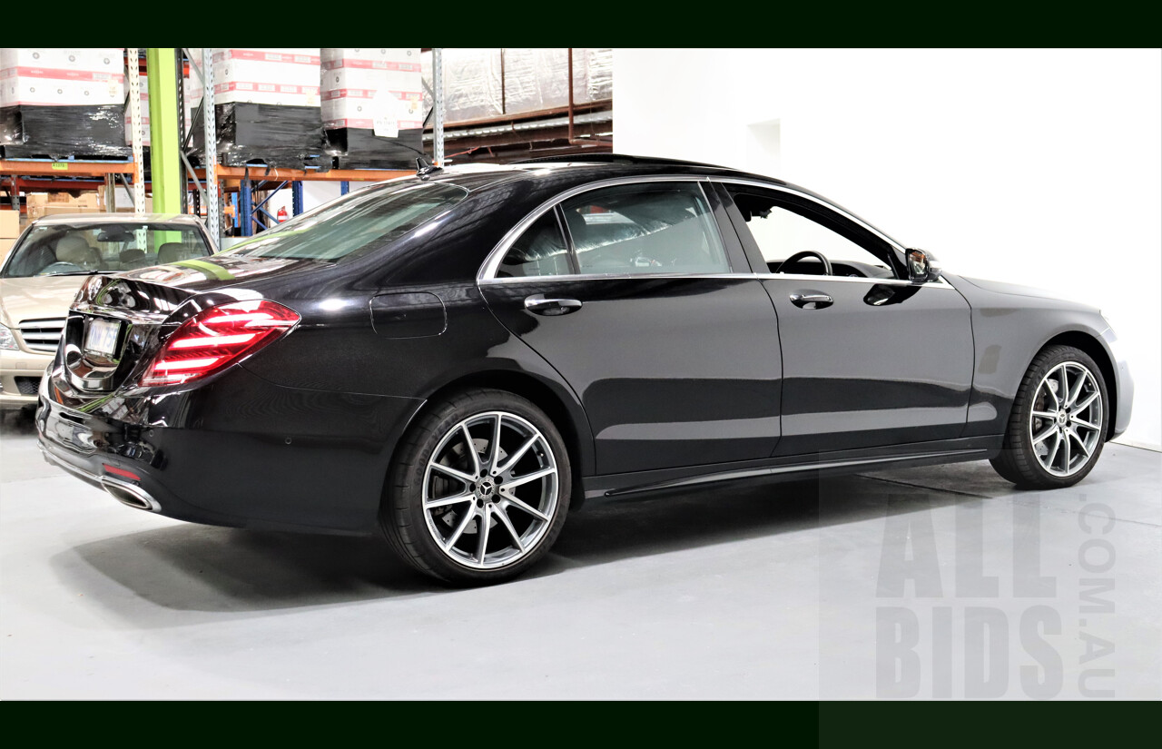 2/2019 Mercedes-Benz S450 L V222 4d Sedan Obsidian Black 3.0L Twin Turbo