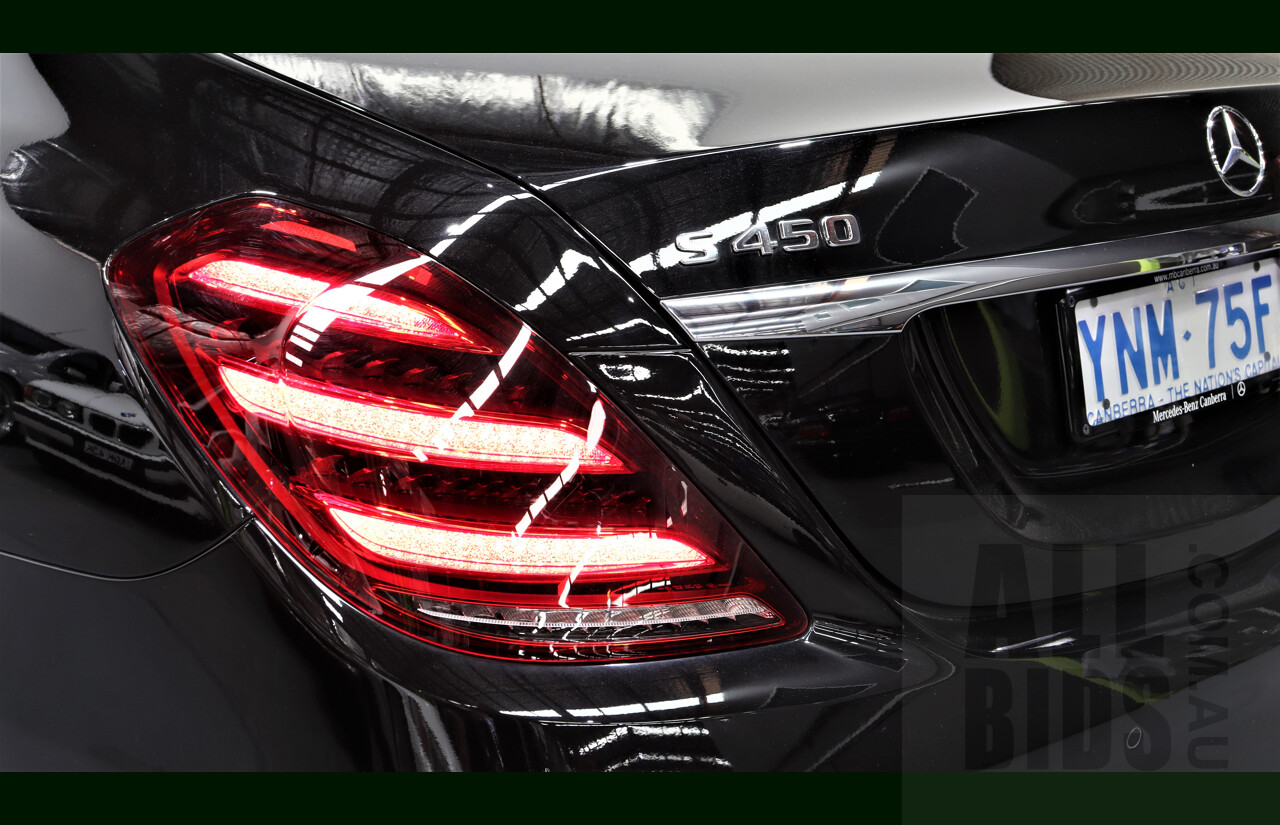 2/2019 Mercedes-Benz S450 L V222 4d Sedan Obsidian Black 3.0L Twin Turbo