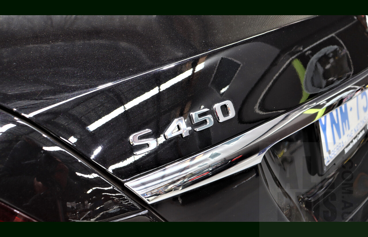 2/2019 Mercedes-Benz S450 L V222 4d Sedan Obsidian Black 3.0L Twin Turbo