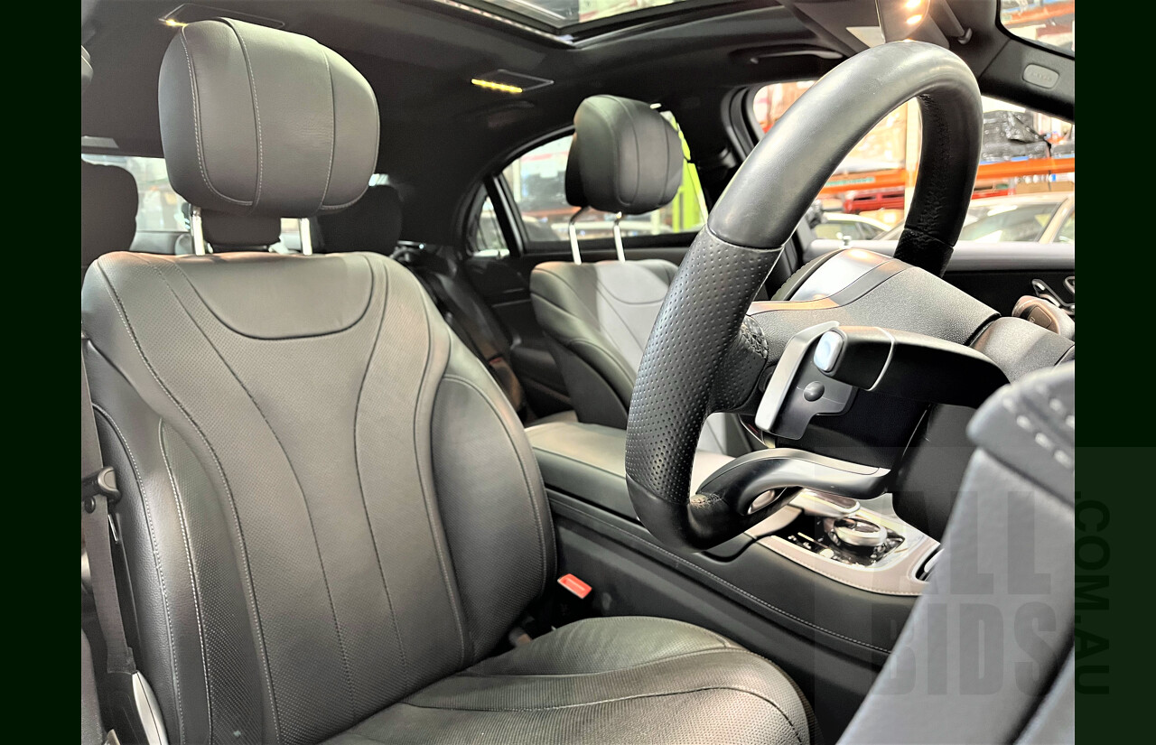 2/2019 Mercedes-Benz S450 L V222 4d Sedan Obsidian Black 3.0L Twin Turbo