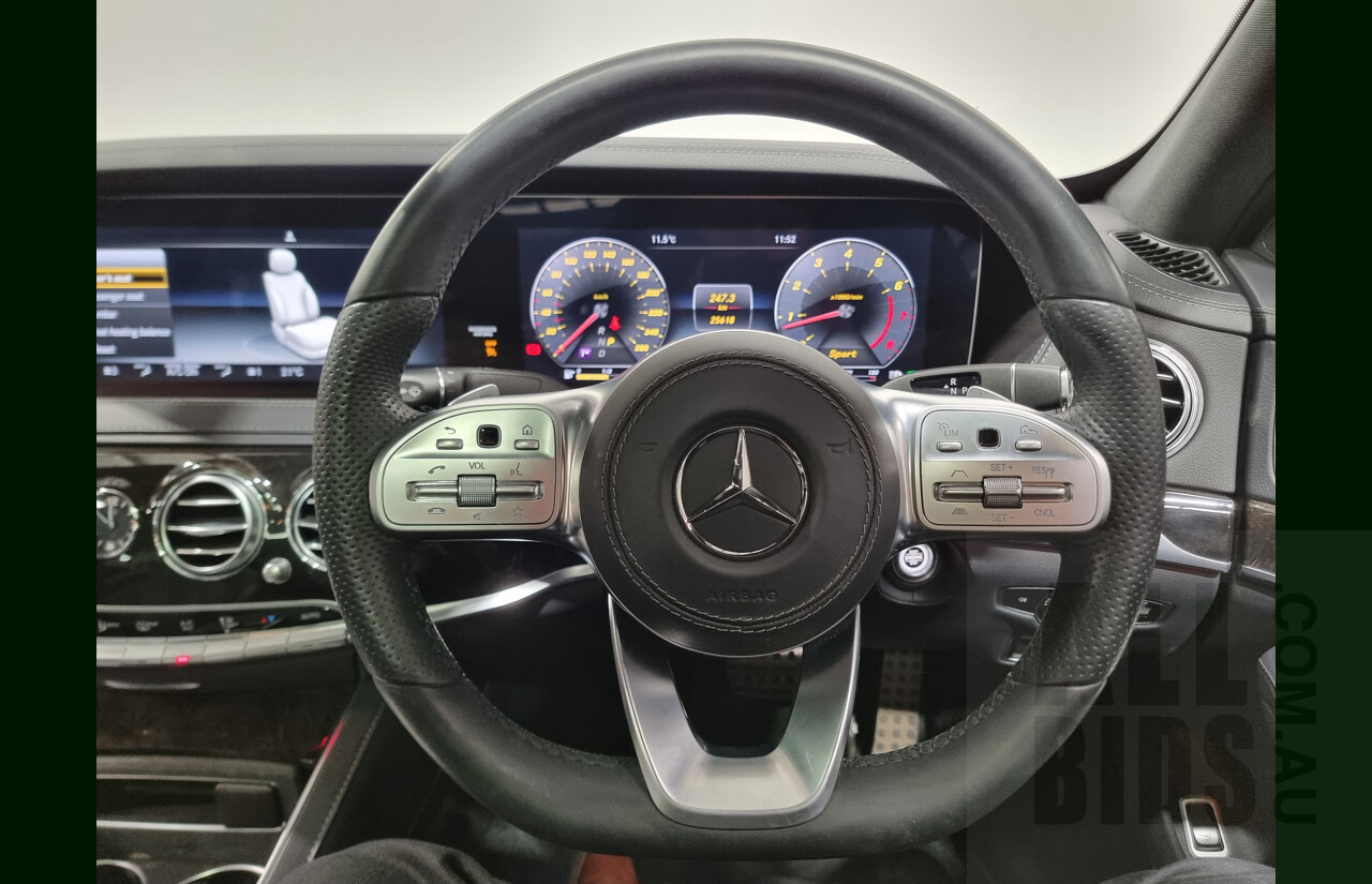 2/2019 Mercedes-Benz S450 L V222 4d Sedan Obsidian Black 3.0L Twin Turbo