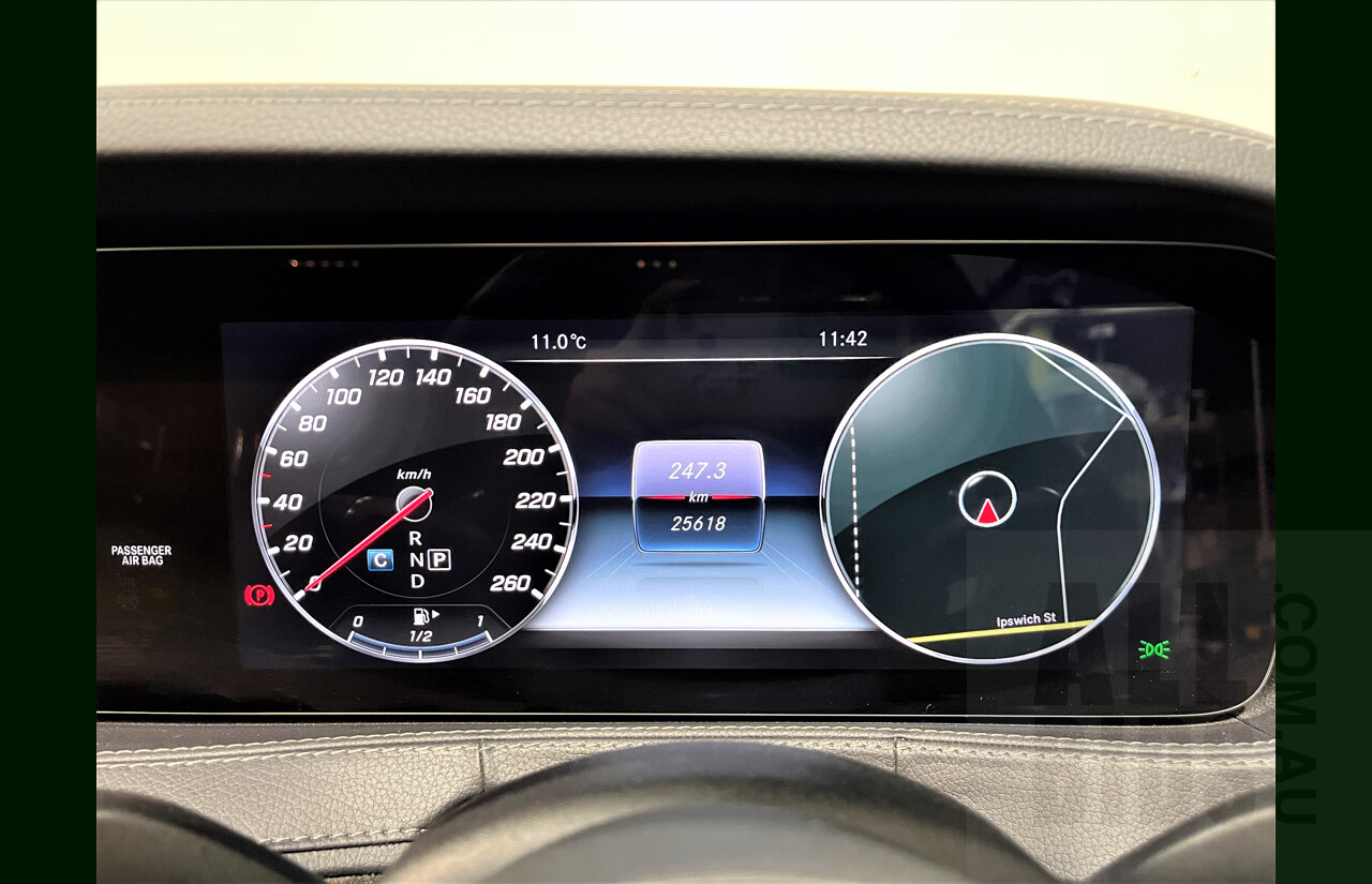 2/2019 Mercedes-Benz S450 L V222 4d Sedan Obsidian Black 3.0L Twin Turbo