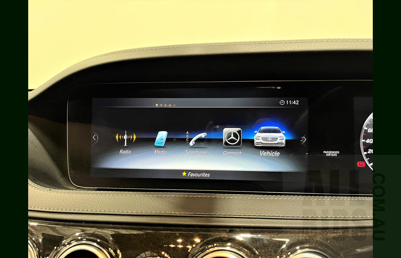 2/2019 Mercedes-Benz S450 L V222 4d Sedan Obsidian Black 3.0L Twin Turbo