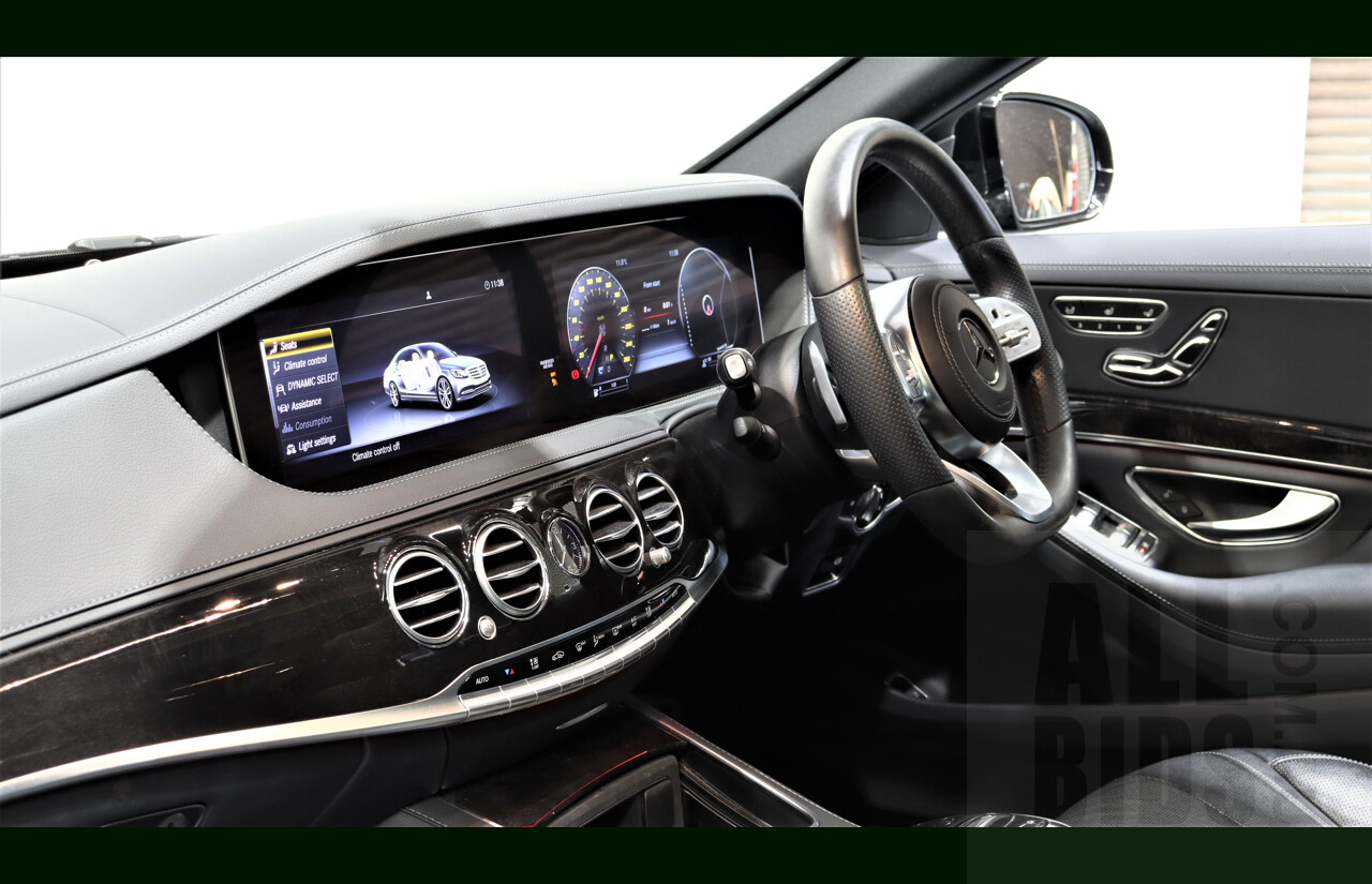 2/2019 Mercedes-Benz S450 L V222 4d Sedan Obsidian Black 3.0L Twin Turbo