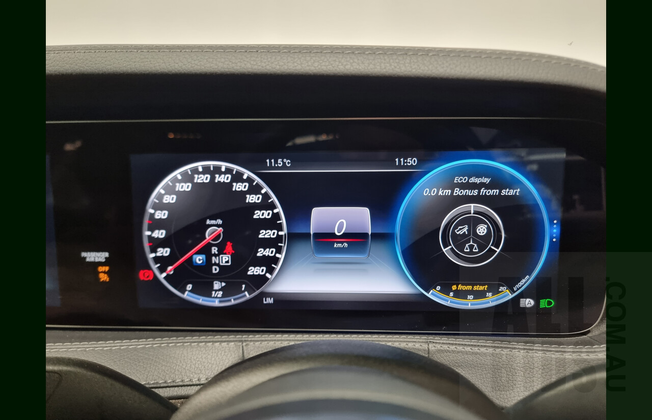 2/2019 Mercedes-Benz S450 L V222 4d Sedan Obsidian Black 3.0L Twin Turbo