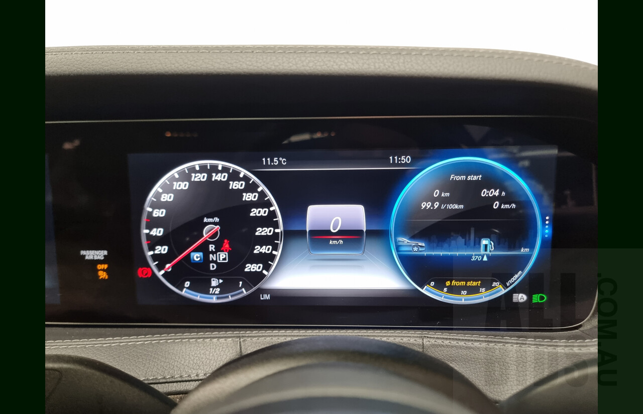 2/2019 Mercedes-Benz S450 L V222 4d Sedan Obsidian Black 3.0L Twin Turbo