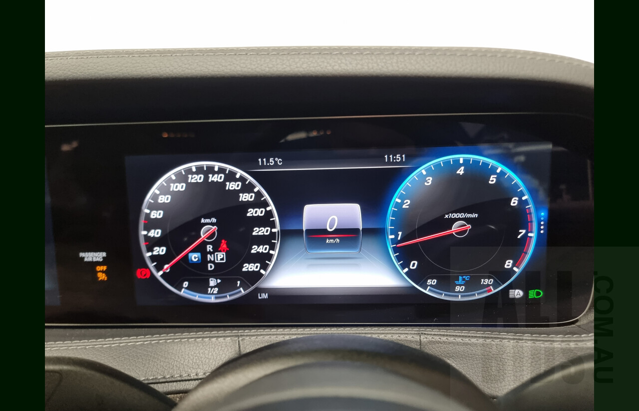 2/2019 Mercedes-Benz S450 L V222 4d Sedan Obsidian Black 3.0L Twin Turbo