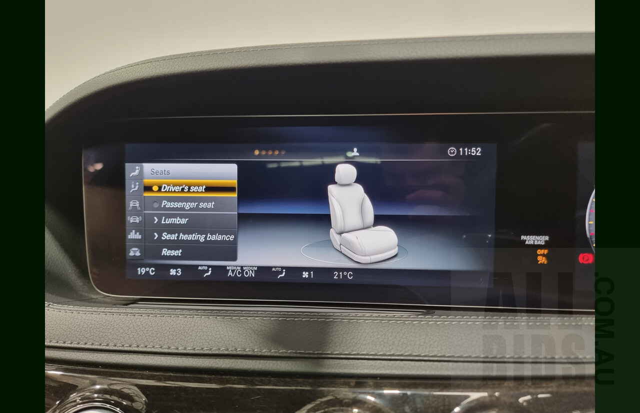 2/2019 Mercedes-Benz S450 L V222 4d Sedan Obsidian Black 3.0L Twin Turbo