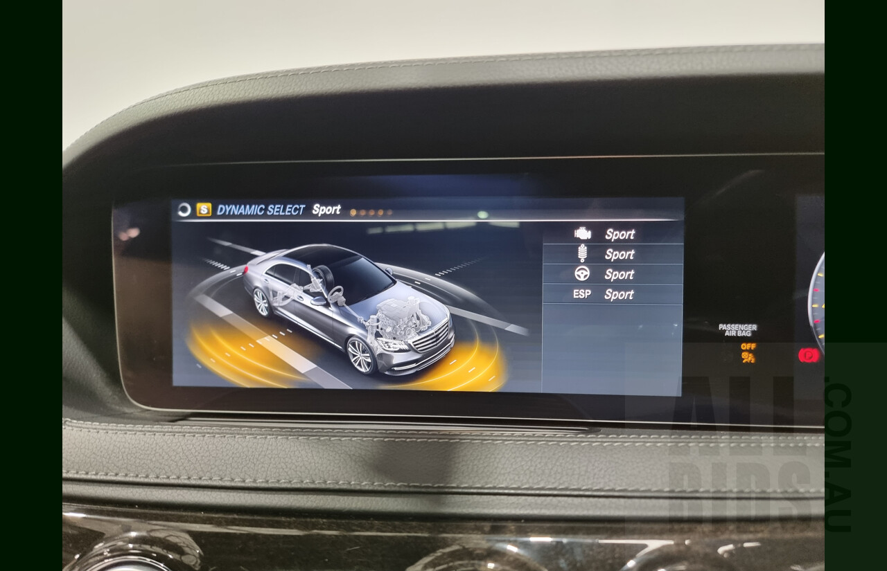 2/2019 Mercedes-Benz S450 L V222 4d Sedan Obsidian Black 3.0L Twin Turbo