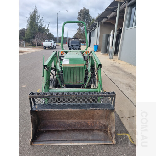1998 John Deere 955 Tractor With Front End Loader and Backhoe Attachments