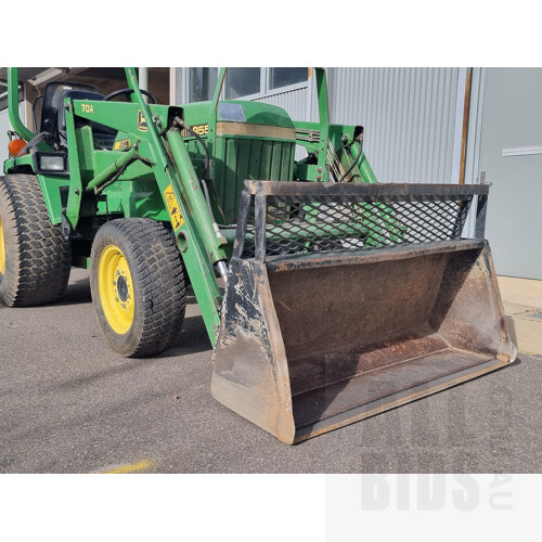 1998 John Deere 955 Tractor With Front End Loader and Backhoe Attachments