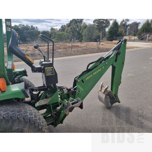 1998 John Deere 955 Tractor With Front End Loader and Backhoe Attachments
