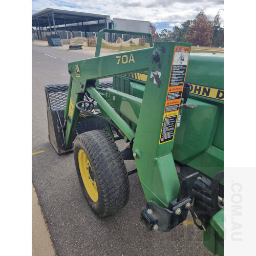 1998 John Deere 955 Tractor With Front End Loader and Backhoe Attachments