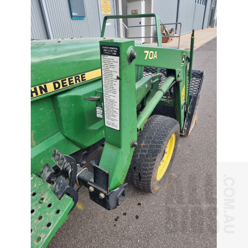 1998 John Deere 955 Tractor With Front End Loader and Backhoe Attachments