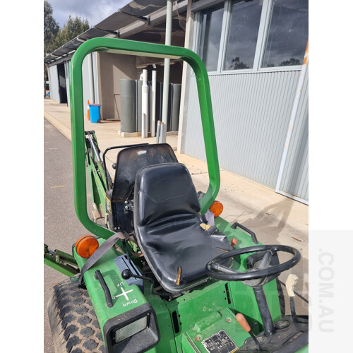 1998 John Deere 955 Tractor With Front End Loader and Backhoe Attachments