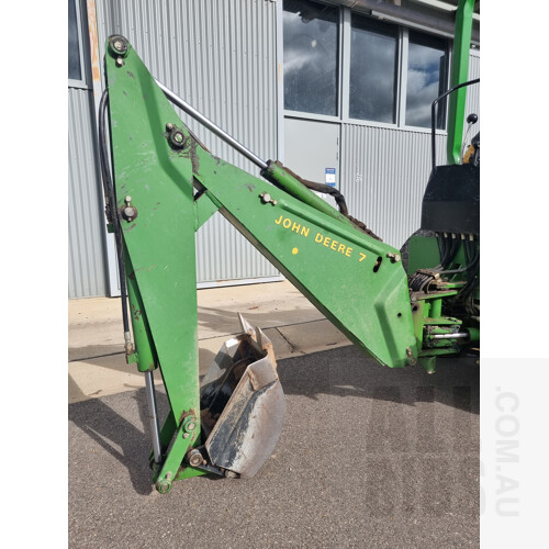 1998 John Deere 955 Tractor With Front End Loader and Backhoe Attachments