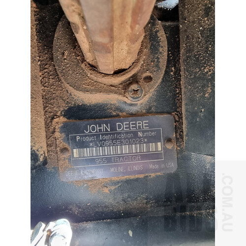 1998 John Deere 955 Tractor With Front End Loader and Backhoe Attachments