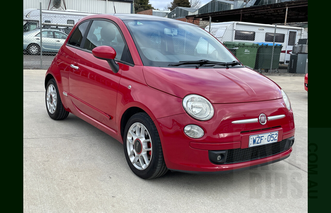 6/2009 Fiat 500 Sport  3d Hatchback Red 1.4L