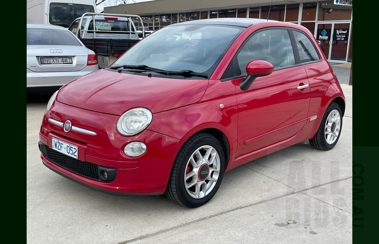 6/2009 Fiat 500 Sport  3d Hatchback Red 1.4L