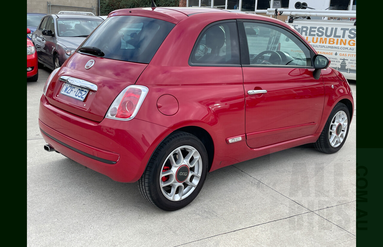 6/2009 Fiat 500 Sport  3d Hatchback Red 1.4L