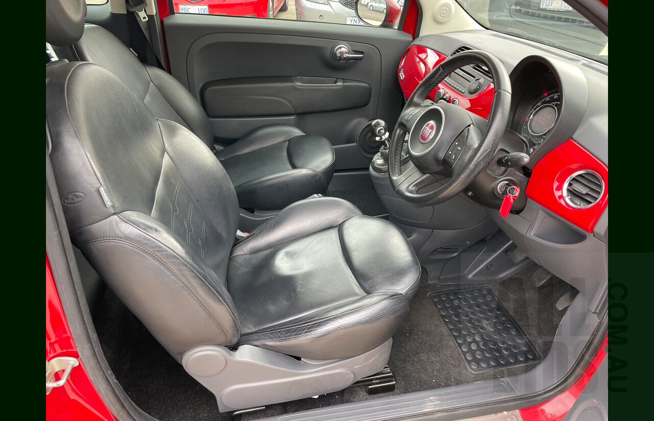 6/2009 Fiat 500 Sport  3d Hatchback Red 1.4L