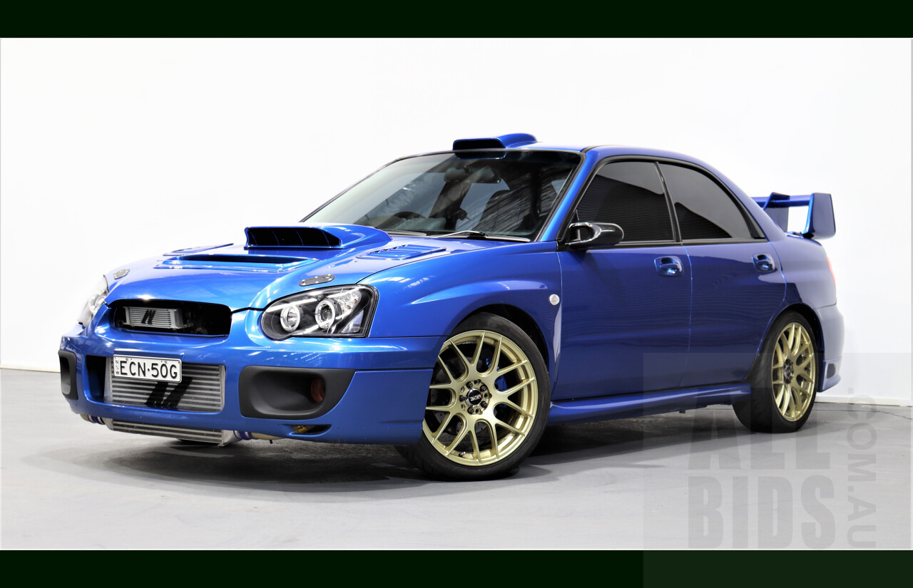 1/2004 Subaru Impreza WRX (AWD) MY04 4d Sedan Blue 2.5L - Heavily Modified - 550HP