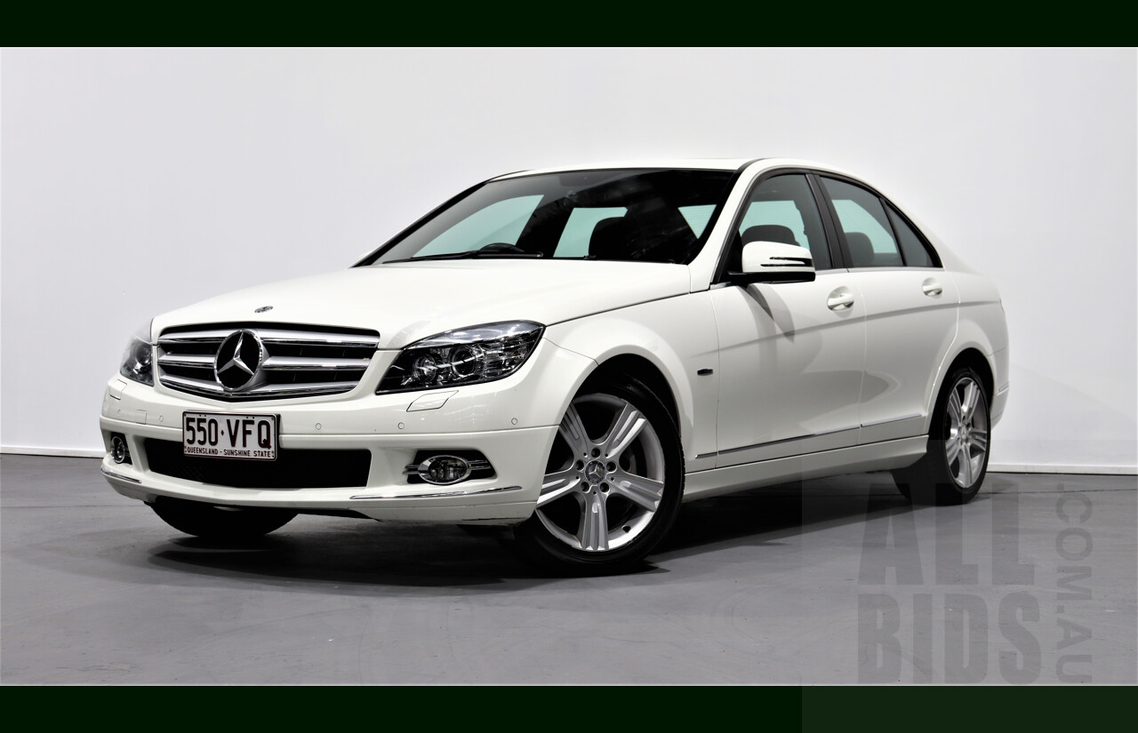 10/2009 Mercedes-Benz C220 CDI Avantgarde W204 4d Sedan White 2.1L Turbo Diesel