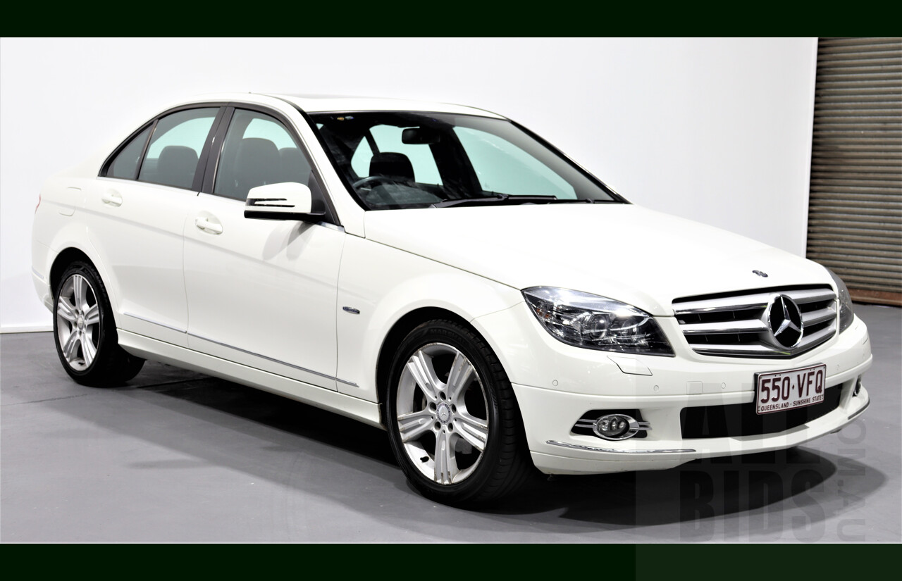 10/2009 Mercedes-Benz C220 CDI Avantgarde W204 4d Sedan White 2.1L Turbo Diesel