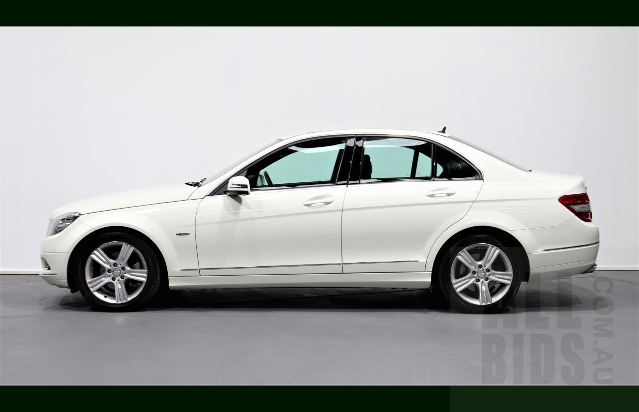 10/2009 Mercedes-Benz C220 CDI Avantgarde W204 4d Sedan White 2.1L Turbo Diesel