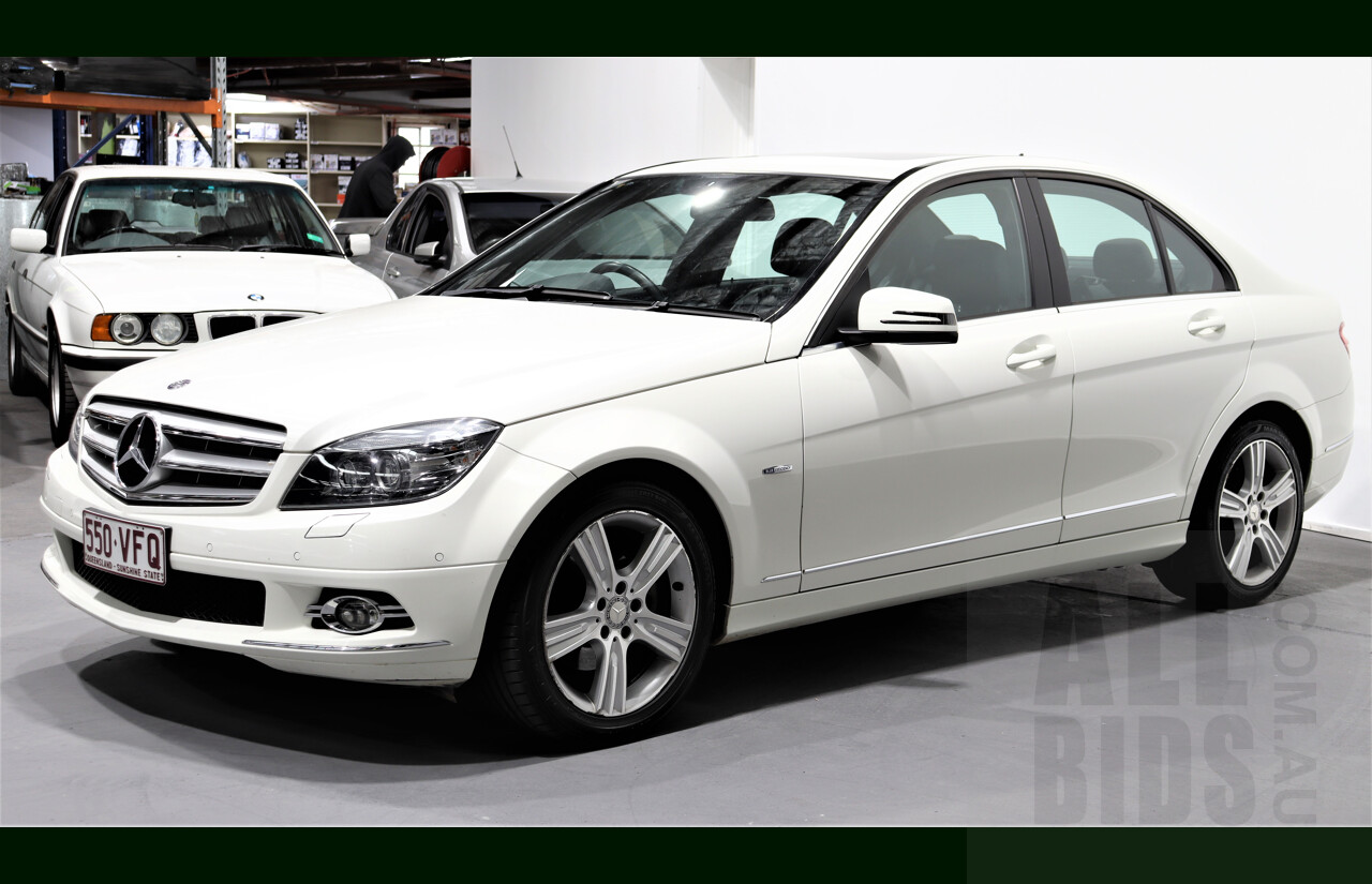 10/2009 Mercedes-Benz C220 CDI Avantgarde W204 4d Sedan White 2.1L Turbo Diesel