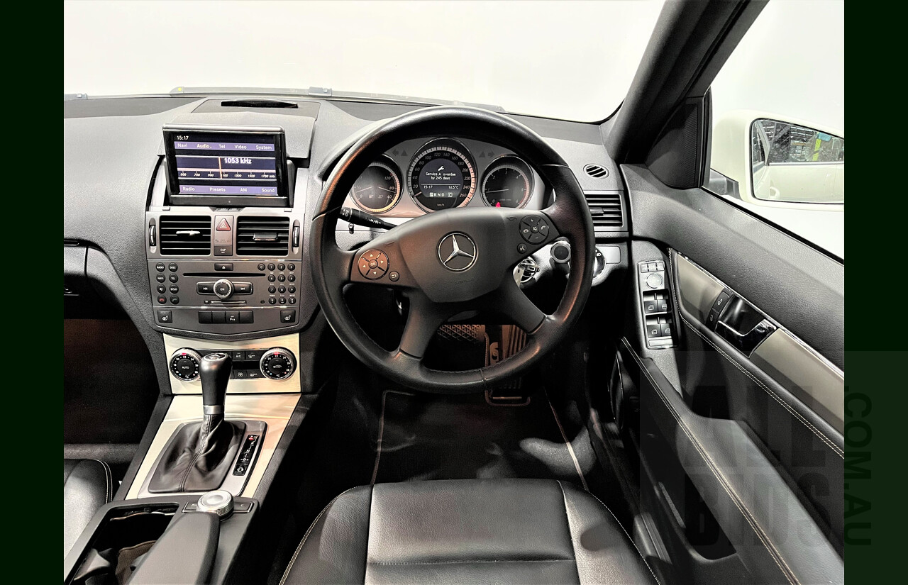 10/2009 Mercedes-Benz C220 CDI Avantgarde W204 4d Sedan White 2.1L Turbo Diesel