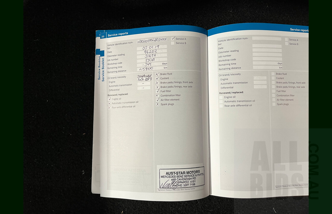 10/2009 Mercedes-Benz C220 CDI Avantgarde W204 4d Sedan White 2.1L Turbo Diesel