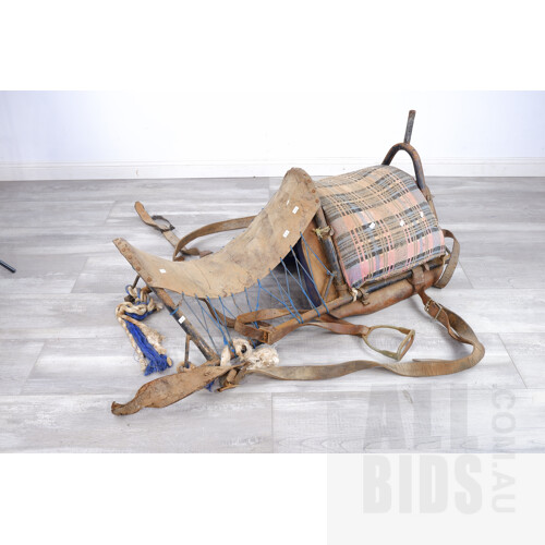 Vintage Rustic Camel Saddle