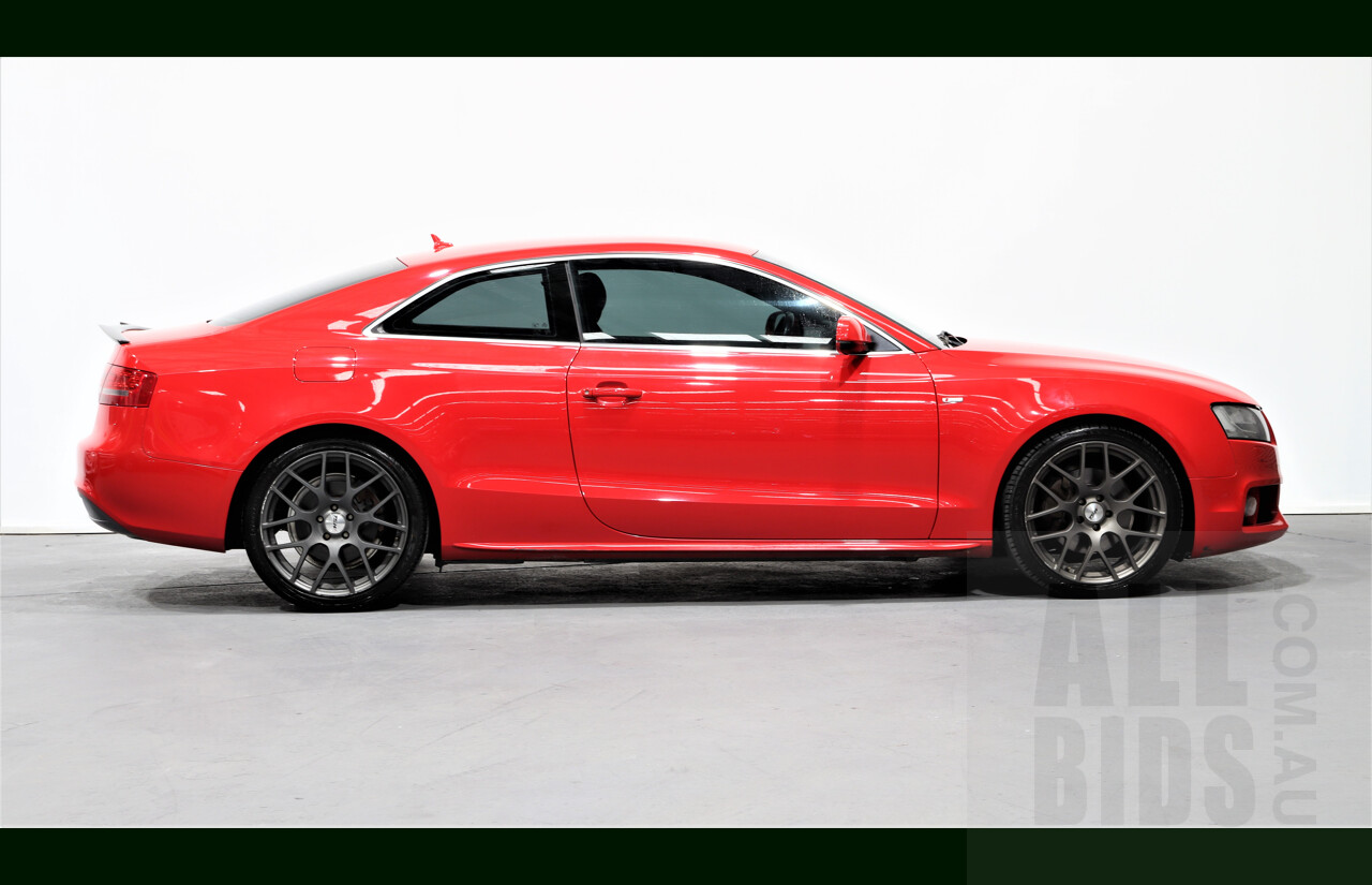 2/2010 Audi A5 S-Line 2.0 TFSI Quattro 8T 2d Coupe Red 2.0L Turbo