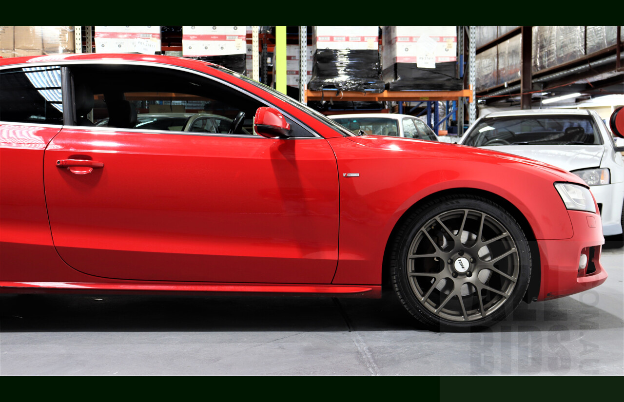 2/2010 Audi A5 S-Line 2.0 TFSI Quattro 8T 2d Coupe Red 2.0L Turbo
