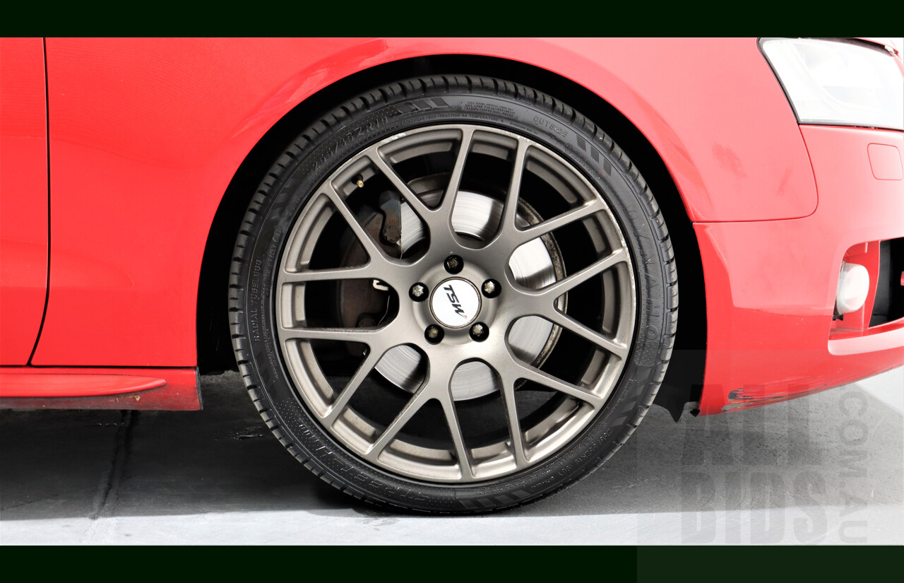 2/2010 Audi A5 S-Line 2.0 TFSI Quattro 8T 2d Coupe Red 2.0L Turbo