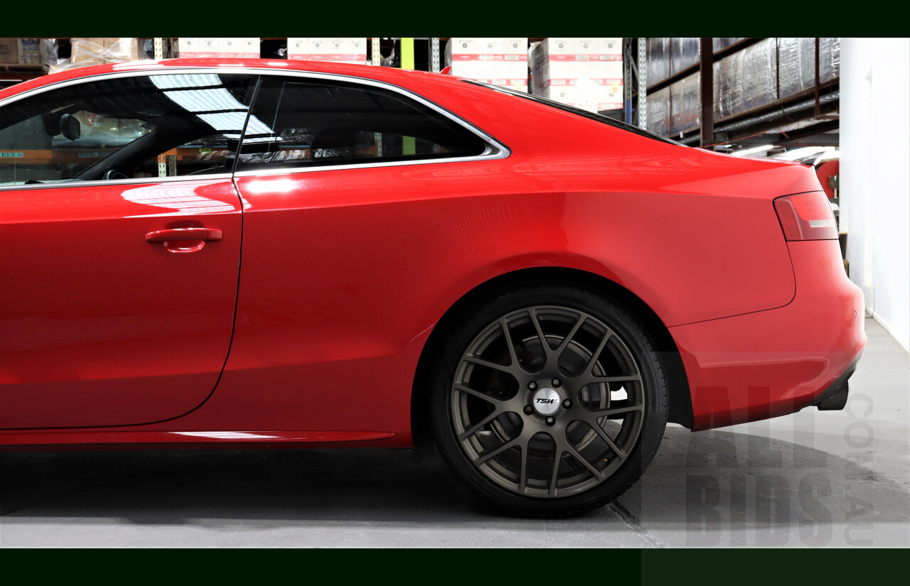2/2010 Audi A5 S-Line 2.0 TFSI Quattro 8T 2d Coupe Red 2.0L Turbo