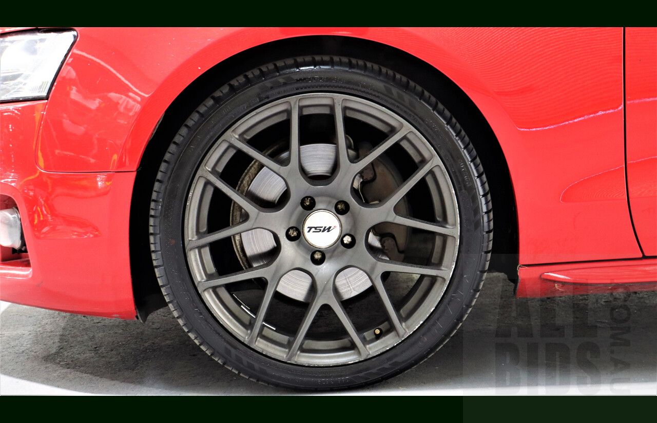 2/2010 Audi A5 S-Line 2.0 TFSI Quattro 8T 2d Coupe Red 2.0L Turbo