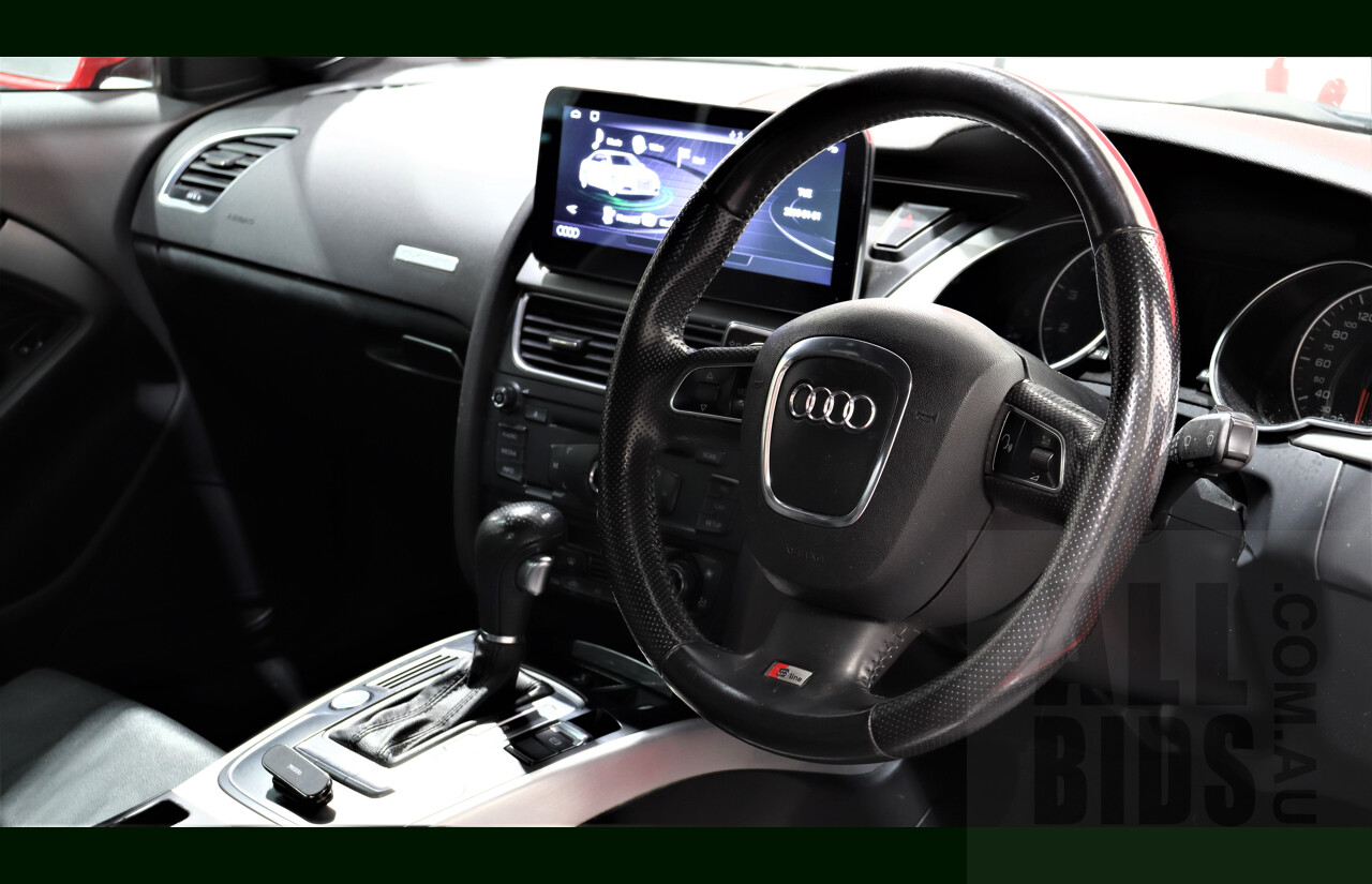 2/2010 Audi A5 S-Line 2.0 TFSI Quattro 8T 2d Coupe Red 2.0L Turbo