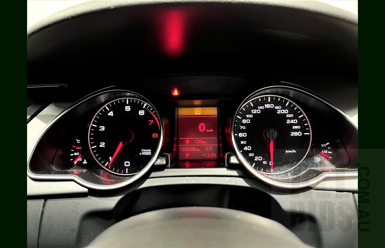 2/2010 Audi A5 S-Line 2.0 TFSI Quattro 8T 2d Coupe Red 2.0L Turbo